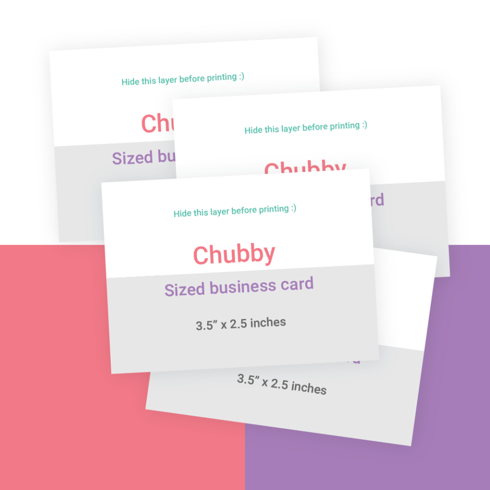 Thebranddesign-Chubby Sized business card-mock